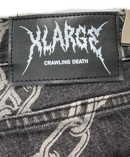 X-LARGE（エクストララージ）X-LARGE (エクストララージ) CHAIN DENIM PANT ブラック サイズ:W30の古着・服飾アイテム