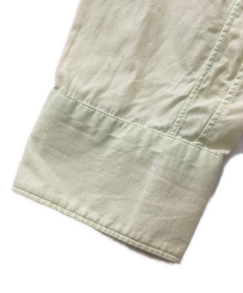 COMME des GARCONS SHIRT（コムデギャルソンシャツ）COMME des GARCONS SHIRT (コムデギャルソンシャツ) 襟プリント長袖シャツ ライトグリーン サイズ:Sの古着・服飾アイテム