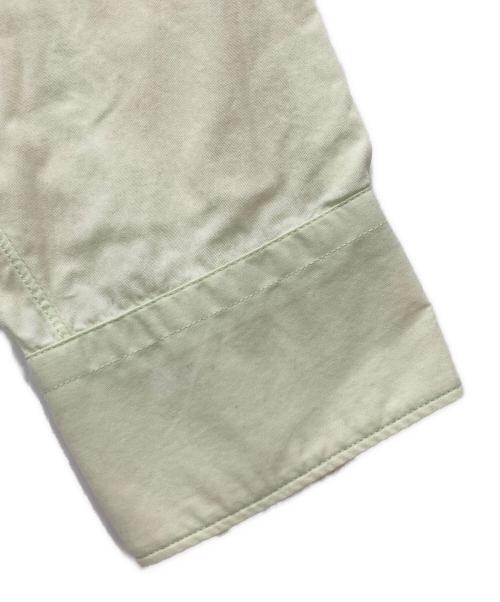 COMME des GARCONS SHIRT（コムデギャルソンシャツ）COMME des GARCONS SHIRT (コムデギャルソンシャツ) 襟プリント長袖シャツ ライトグリーン サイズ:Sの古着・服飾アイテム