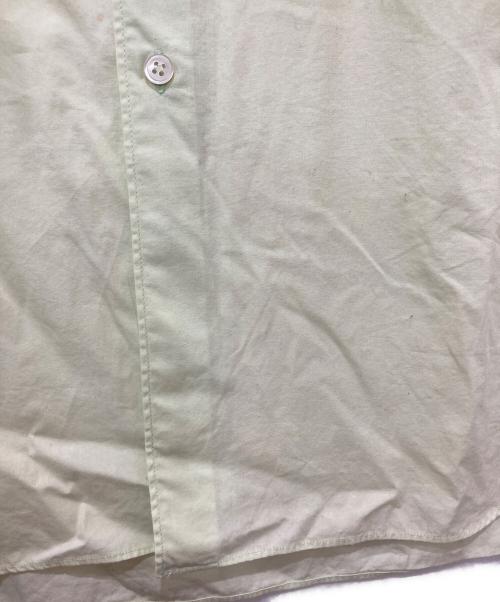 COMME des GARCONS SHIRT（コムデギャルソンシャツ）COMME des GARCONS SHIRT (コムデギャルソンシャツ) 襟プリント長袖シャツ ライトグリーン サイズ:Sの古着・服飾アイテム