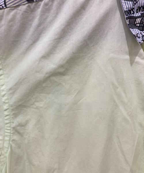 COMME des GARCONS SHIRT（コムデギャルソンシャツ）COMME des GARCONS SHIRT (コムデギャルソンシャツ) 襟プリント長袖シャツ ライトグリーン サイズ:Sの古着・服飾アイテム