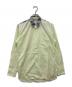 COMME des GARCONS SHIRT（コムデギャルソンシャツ）の古着「襟プリント長袖シャツ」｜ライトグリーン
