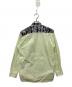 COMME des GARCONS SHIRT (コムデギャルソンシャツ) 襟プリント長袖シャツ ライトグリーン サイズ:S：7000円