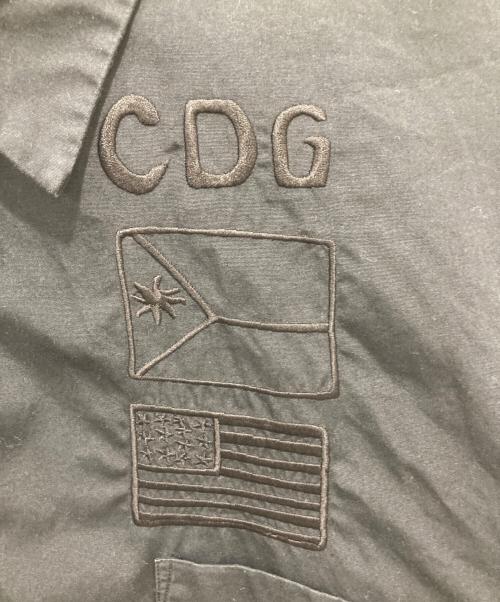 COMME des GARCONS HOMME PLUS（コムデギャルソンオムプリュス）COMME des GARCONS HOMME PLUS (コムデギャルソンオムプリュス) 刺繍長袖シャツ ブラック サイズ:XSの古着・服飾アイテム