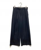 Nobleノーブル）の古着「TRツイル裏起毛スラックスパンツ2」｜ネイビー