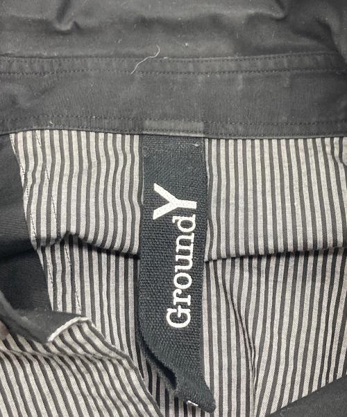 GROUND Y（グラウンドワイ）GROUND Y (グラウンドワイ) Diagonal Switching Shirt ブラック サイズ:3の古着・服飾アイテム