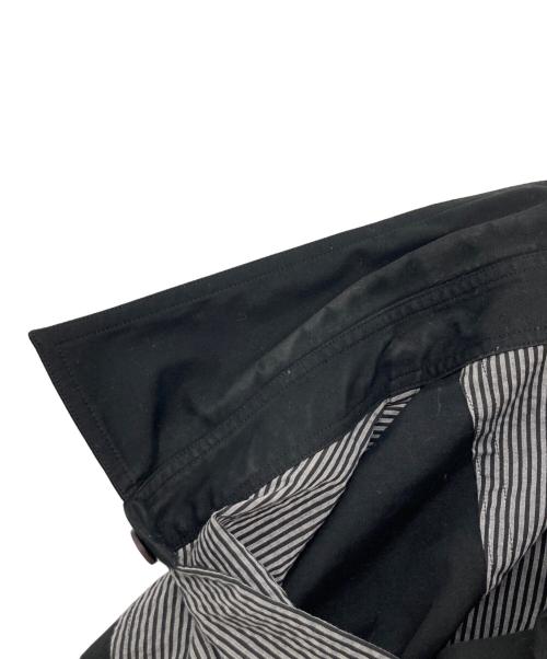 GROUND Y（グラウンドワイ）GROUND Y (グラウンドワイ) Diagonal Switching Shirt ブラック サイズ:3の古着・服飾アイテム