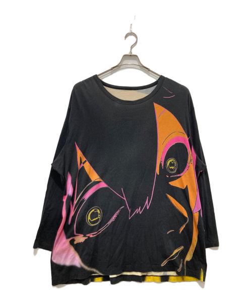 GROUND Y（グラウンドワイ）GROUND Y (グラウンドワイ) 天仙BIGロングTシャツ ブラック サイズ:3の古着・服飾アイテム