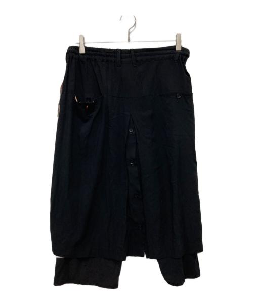 GROUND Y（グラウンドワイ）GROUND Y (グラウンドワイ) REI AYANAMI Wrap Pants ブラック サイズ:3の古着・服飾アイテム