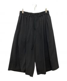 s'yte（サイト）の古着「Rayon Gabardine Stretch Culotte Pants」｜ブラック