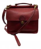 COACHコーチ）の古着「2WAYターンロックショルダーバッグ」｜レッド