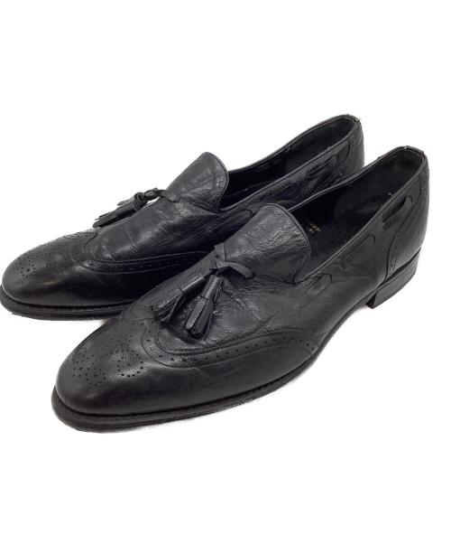 Weyenberg MASSAGIC（ウェインバーグ）WEYENBERG MASSAGIC (ウェインバーグ) ウイングチップタッセルローファー ブラック サイズ:11(29cm)の古着・服飾アイテム