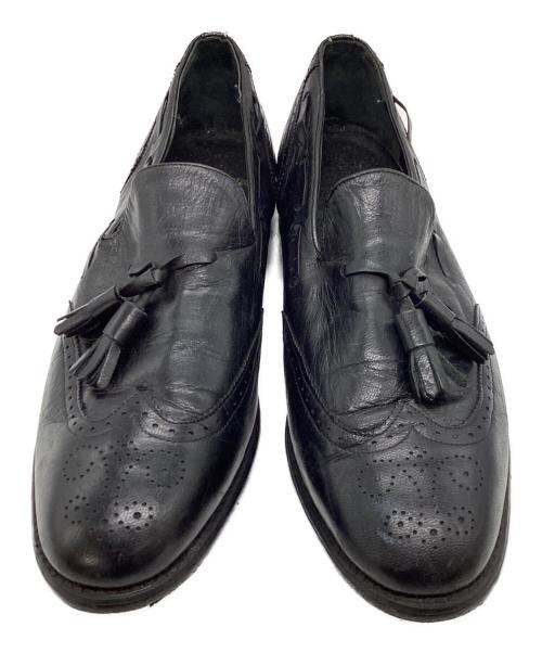Weyenberg MASSAGIC（ウェインバーグ）WEYENBERG MASSAGIC (ウェインバーグ) ウイングチップタッセルローファー ブラック サイズ:11(29cm)の古着・服飾アイテム