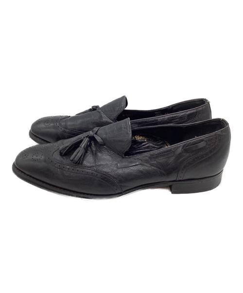 Weyenberg MASSAGIC（ウェインバーグ）WEYENBERG MASSAGIC (ウェインバーグ) ウイングチップタッセルローファー ブラック サイズ:11(29cm)の古着・服飾アイテム