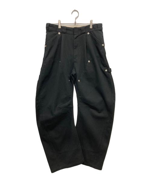 Dickies（ディッキーズ）Dickies (ディッキーズ) CONZ (コンズ) DOUBLE KNEE CURVED LEG PANTS ブラック サイズ:2の古着・服飾アイテム