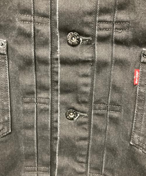 LEVI'S（リーバイス）LEVI'S (リーバイス) EDIFICE (エディフィス) レザー切替2nd Typeトラッカージャケット ブラック サイズ:Sの古着・服飾アイテム