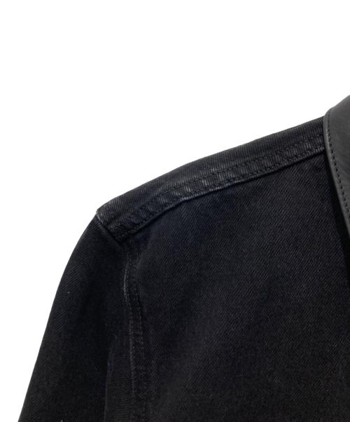 LEVI'S（リーバイス）LEVI'S (リーバイス) EDIFICE (エディフィス) レザー切替2nd Typeトラッカージャケット ブラック サイズ:Sの古着・服飾アイテム