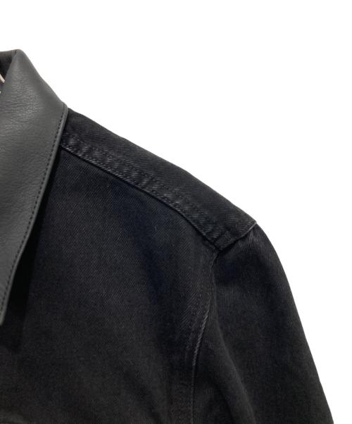 LEVI'S（リーバイス）LEVI'S (リーバイス) EDIFICE (エディフィス) レザー切替2nd Typeトラッカージャケット ブラック サイズ:Sの古着・服飾アイテム