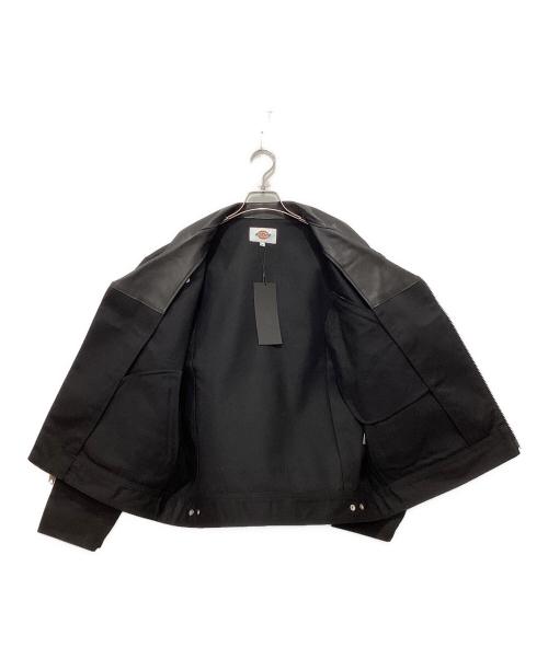 Dickies（ディッキーズ）Dickies (ディッキーズ) Schott (ショット) LEATHER COMB. DOUBLE RIDERS ブラック サイズ:Lの古着・服飾アイテム