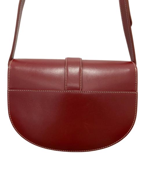 A.P.C.（アーペーセー）A.P.C. (アーペーセー) レザーショルダーバッグ レッドの古着・服飾アイテム