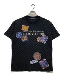 LOUIS VUITTON（ルイ ヴィトン）の古着「ダミエ ショートスリーブ シグネチャークルーネック」｜ブラック