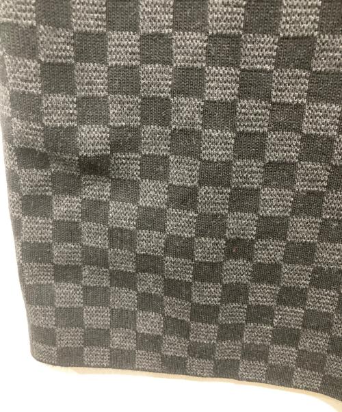 LOUIS VUITTON（ルイ ヴィトン）LOUIS VUITTON (ルイ ヴィトン) ダミエ ショートスリーブ シグネチャークルーネック ブラック サイズ:Mの古着・服飾アイテム