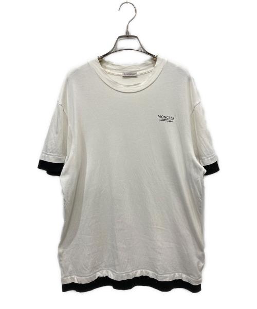 MONCLER（モンクレール）MONCLER (モンクレール) プリントTシャツ ホワイト サイズ:Mの古着・服飾アイテム