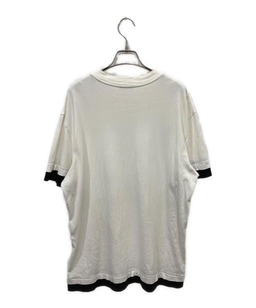 MONCLER（モンクレール）MONCLER (モンクレール) プリントTシャツ ホワイト サイズ:Mの古着・服飾アイテム
