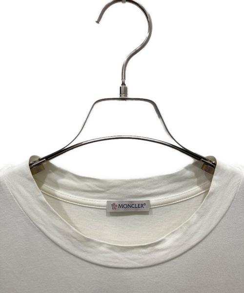 MONCLER（モンクレール）MONCLER (モンクレール) プリントTシャツ ホワイト サイズ:Mの古着・服飾アイテム