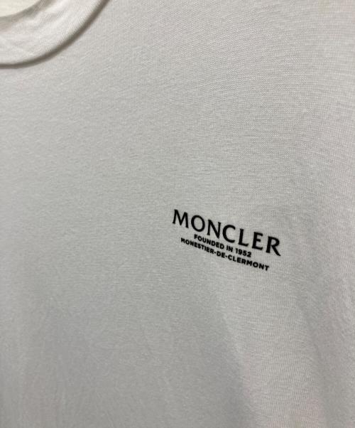 MONCLER（モンクレール）MONCLER (モンクレール) プリントTシャツ ホワイト サイズ:Mの古着・服飾アイテム