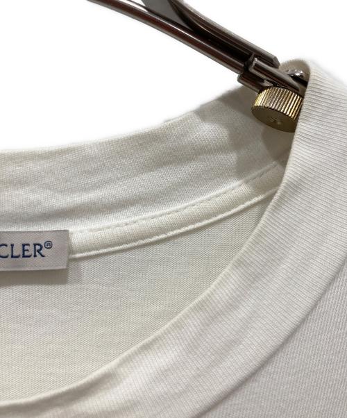 MONCLER（モンクレール）MONCLER (モンクレール) プリントTシャツ ホワイト サイズ:Mの古着・服飾アイテム