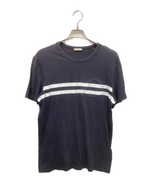MONCLER（モンクレール）MONCLER (モンクレール) MAGLIA T-SHIRT ネイビー サイズ:Lの古着・服飾アイテム