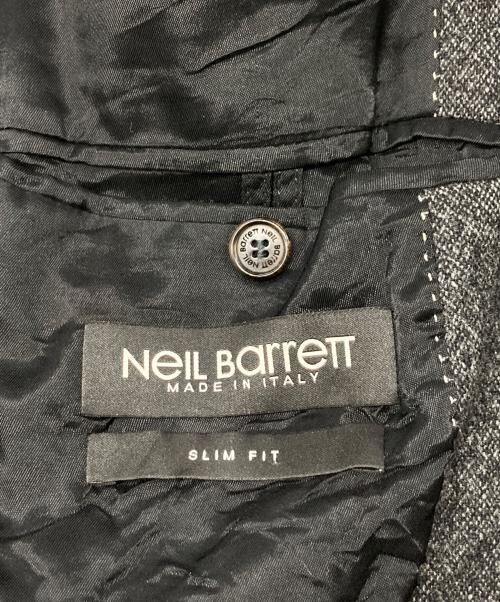 NEIL BARRETT（ニールバレット）NEIL BARRETT (ニールバレット) ウール縮絨ジャケット グレー サイズ:46の古着・服飾アイテム