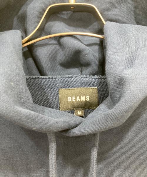 BEAMS（ビームス）BEAMS (ビームス) ロゴ ベーシック フーディ ネイビー サイズ:Mの古着・服飾アイテム