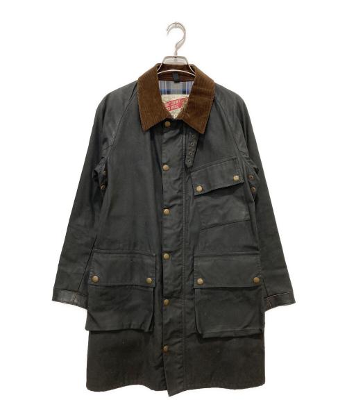 ADDICT CLOTHES（アディクト クローズ）ADDICT CLOTHES (アディクト クローズ) モーターサイクルオイルドコート / OILED BMC COAT ブラック サイズ:36の古着・服飾アイテム
