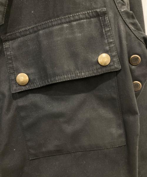 ADDICT CLOTHES（アディクト クローズ）ADDICT CLOTHES (アディクト クローズ) モーターサイクルオイルドコート / OILED BMC COAT ブラック サイズ:36の古着・服飾アイテム