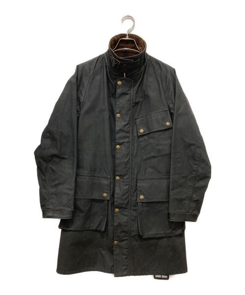 ADDICT CLOTHES（アディクト クローズ）ADDICT CLOTHES (アディクト クローズ) モーターサイクルオイルドコート / OILED BMC COAT ブラック サイズ:36の古着・服飾アイテム