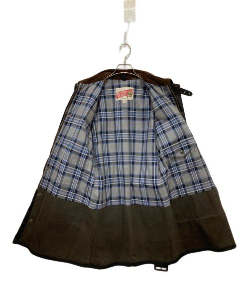 ADDICT CLOTHES（アディクト クローズ）ADDICT CLOTHES (アディクト クローズ) モーターサイクルオイルドコート / OILED BMC COAT ブラック サイズ:36の古着・服飾アイテム