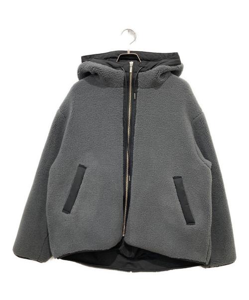 SHIPS（シップス）SHIPS (シップス) ボア 配色 フード ブルゾン グレー サイズ:FREEの古着・服飾アイテム