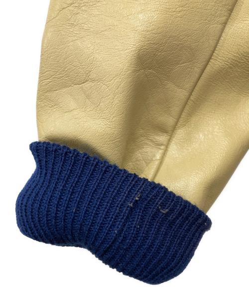 CATCH BALL（キャッチボール）CATCH BALL (キャッチボール) レザー切替スタジャン ブルー サイズ:34の古着・服飾アイテム