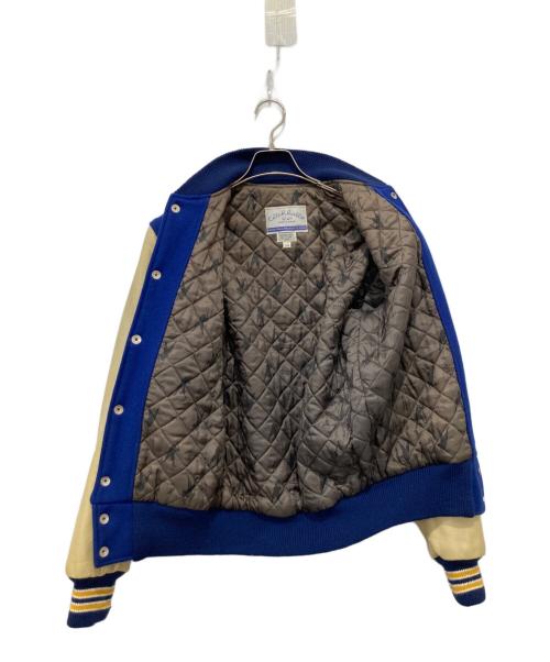 CATCH BALL（キャッチボール）CATCH BALL (キャッチボール) レザー切替スタジャン ブルー サイズ:34の古着・服飾アイテム
