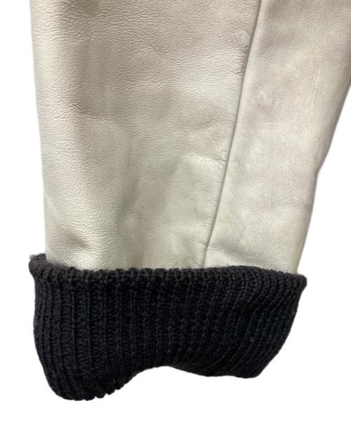 CATCH BALL（キャッチボール）CATCH BALL (キャッチボール) レザー切替スタジャン ネイビー サイズ:36の古着・服飾アイテム