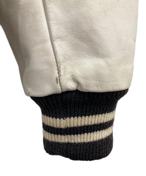 CATCH BALL（キャッチボール）CATCH BALL (キャッチボール) レザー切替スタジャン ネイビー サイズ:36の古着・服飾アイテム