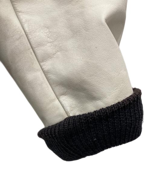 CATCH BALL（キャッチボール）CATCH BALL (キャッチボール) レザー切替スタジャン ネイビー サイズ:36の古着・服飾アイテム