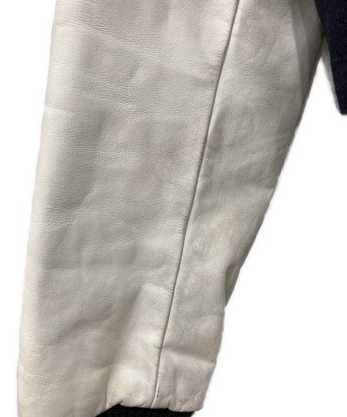 CATCH BALL（キャッチボール）CATCH BALL (キャッチボール) レザー切替スタジャン ネイビー サイズ:36の古着・服飾アイテム