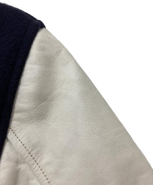 CATCH BALL（キャッチボール）CATCH BALL (キャッチボール) レザー切替スタジャン ネイビー サイズ:36の古着・服飾アイテム