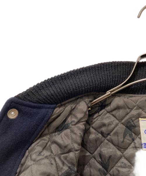 CATCH BALL（キャッチボール）CATCH BALL (キャッチボール) レザー切替スタジャン ネイビー サイズ:36の古着・服飾アイテム