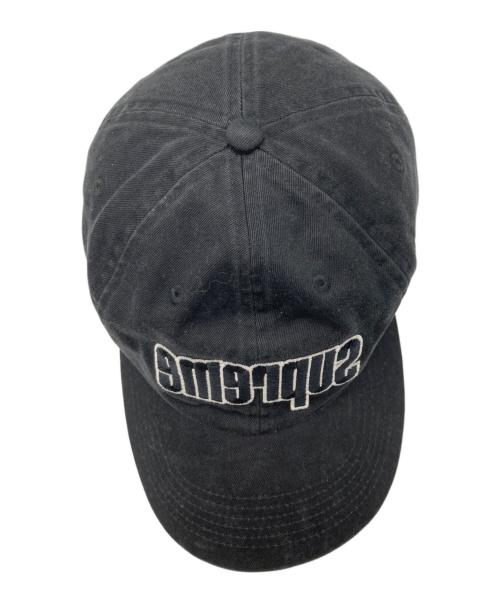 SUPREME（シュプリーム）SUPREME (シュプリーム) Reverse Logo 6-Panel ブラックの古着・服飾アイテム