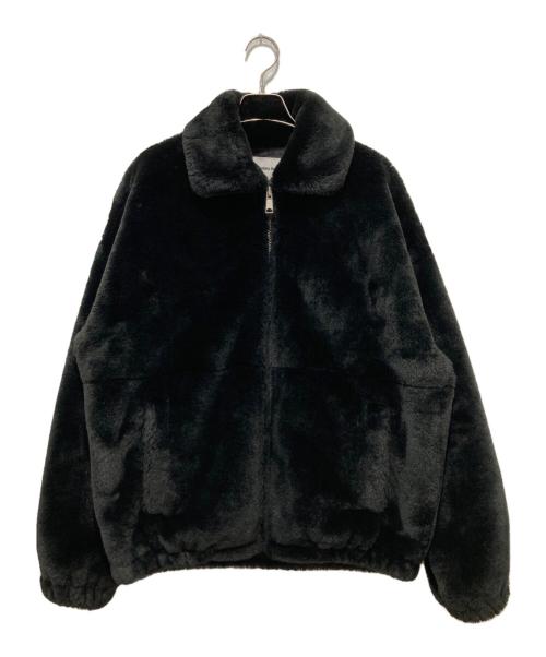 MONKEY TIME（モンキータイム）MONKEY TIME (モンキータイム) FAUX FUR ZIP BLSN / ファーライク スタンド ジップ ブルゾン ブラック サイズ:Sの古着・服飾アイテム