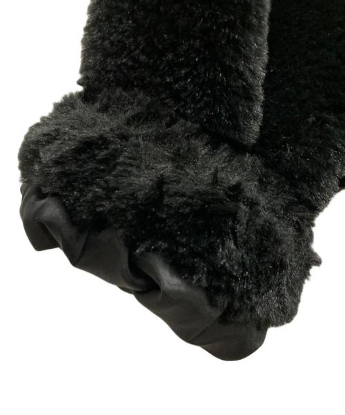 MONKEY TIME（モンキータイム）MONKEY TIME (モンキータイム) FAUX FUR ZIP BLSN / ファーライク スタンド ジップ ブルゾン ブラック サイズ:Sの古着・服飾アイテム